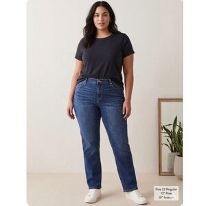 Torrid Blue Straight Leg Jeans Size 22